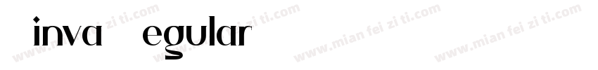 Ginva Regular字体转换